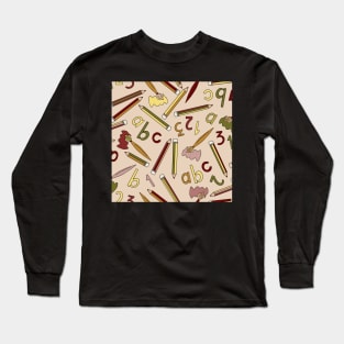 Back to school earth tones Long Sleeve T-Shirt